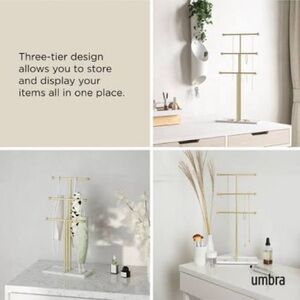 BNIB Umbra Trigem jewelry stand designed by Alan Wisniewski.